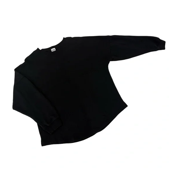 PINK Victoria’s Secret Glitter Bling Logo Varsity Crew Oversized Sweatshirt - Picture 4 of 14